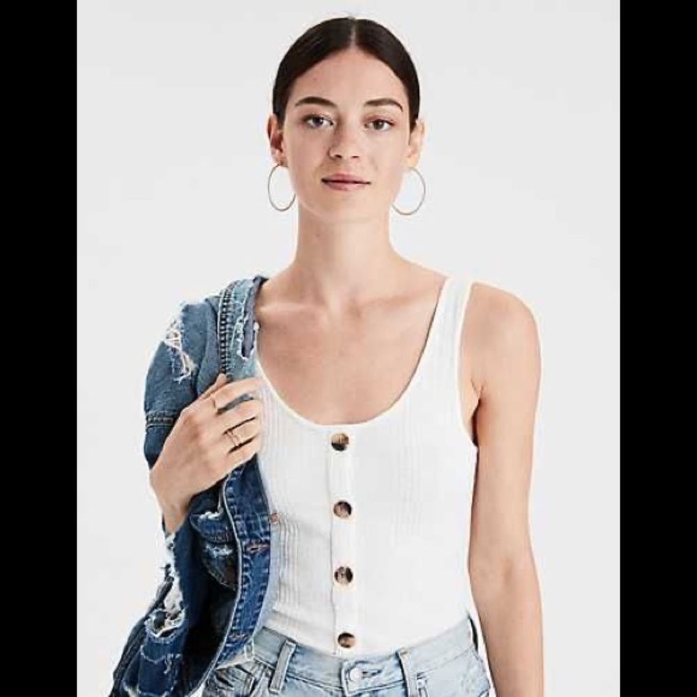 American Eagle Button TANK TOP